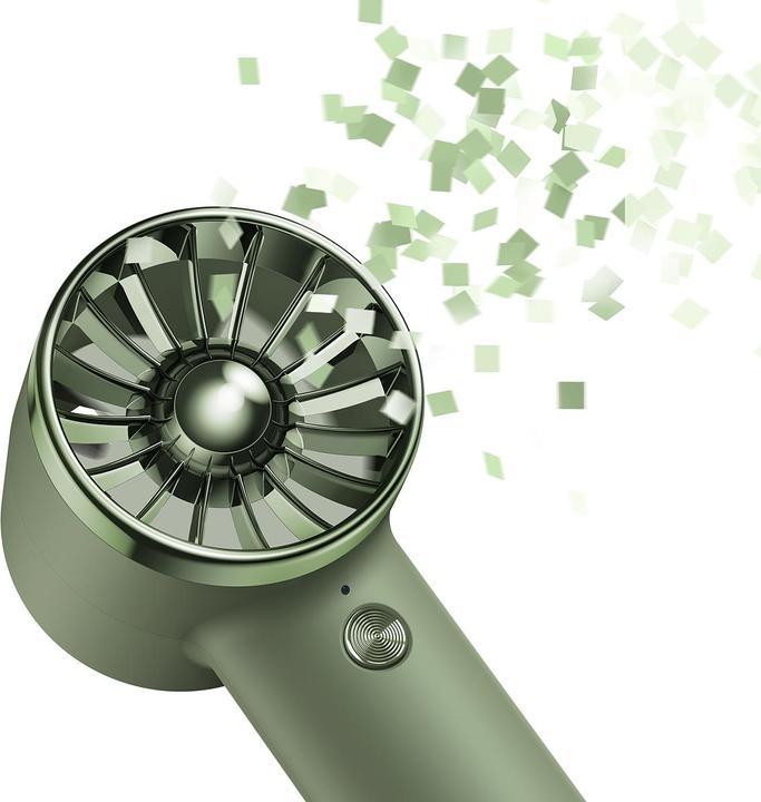 Actual product image Baseus Flyer Turbine Handheld Fan High Capacity4000mAhType-C Output Line Green (56 dB)