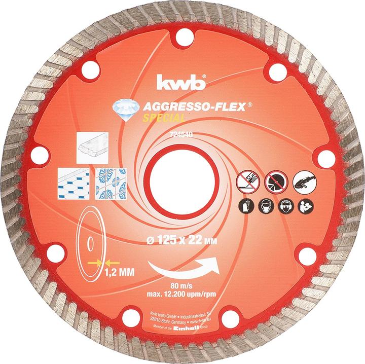 kwb Disco da taglio diamantato Duenn 125X1,2 Sb