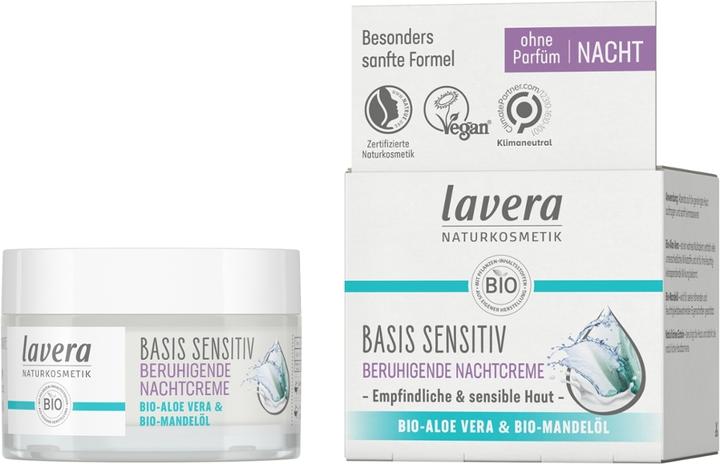 Produktbild Lavera Basis Sensitive (Augenpflege Crème, 50 ml, Nacht)