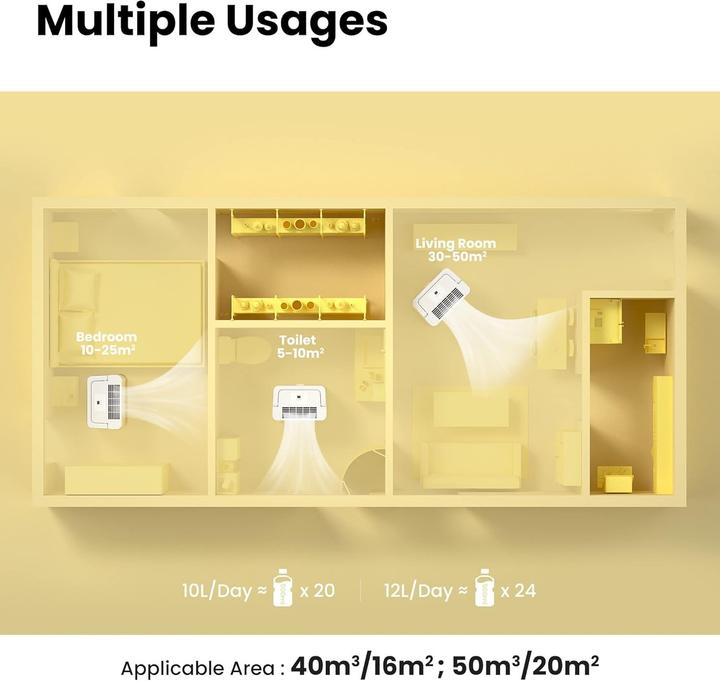 Produktbild Comfee MDDN-12DEN7 (20 m², 12 l/24h)