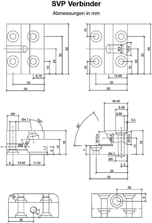 Produktbild Vasalat SVP Stufenverbinder Treppenverbinder für Holztreppe + Sicherungsschraube (1 Stk.)