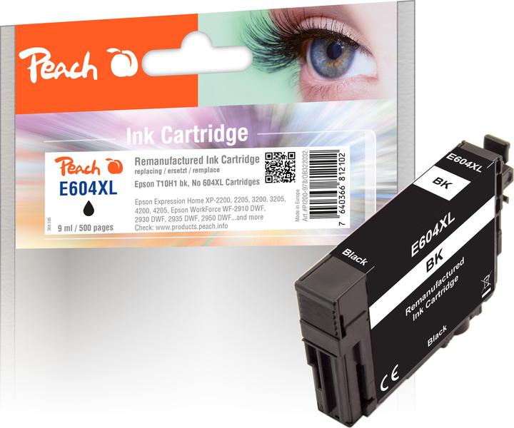 Image du produit Peach Epson Cartouche T10H1, No 604XL noir remanufacturé (CF)