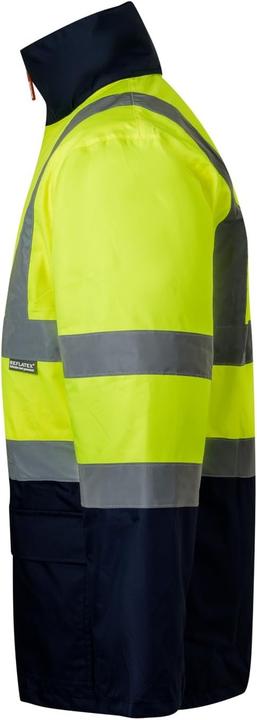 Produktbild Velilla 306003 4-in-1 parka, marineblauw en neongeel, maat L (L)