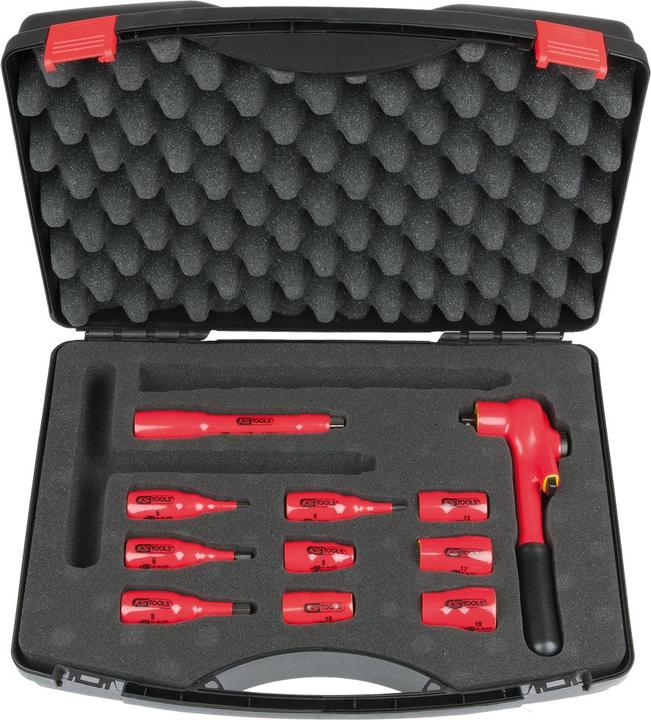 Image du produit KS Tools Jeu de douilles 3/8", 11 pièces, avec outils isolés (3/8")