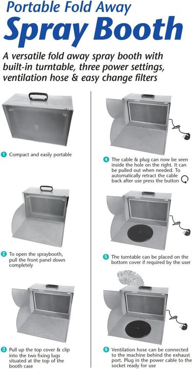 Actual product image Aztek Portable paint spray booth