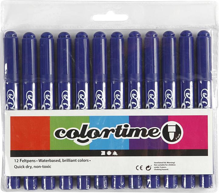 Produktbild Creativ Company Donkerblauw Jumbo Stiften, 12st. (Dunkelblau, 5 mm, 12 x)