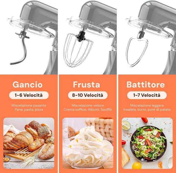 Image du produit Avilia Impastatrice Planetaria (1000 W, 4.50 l)