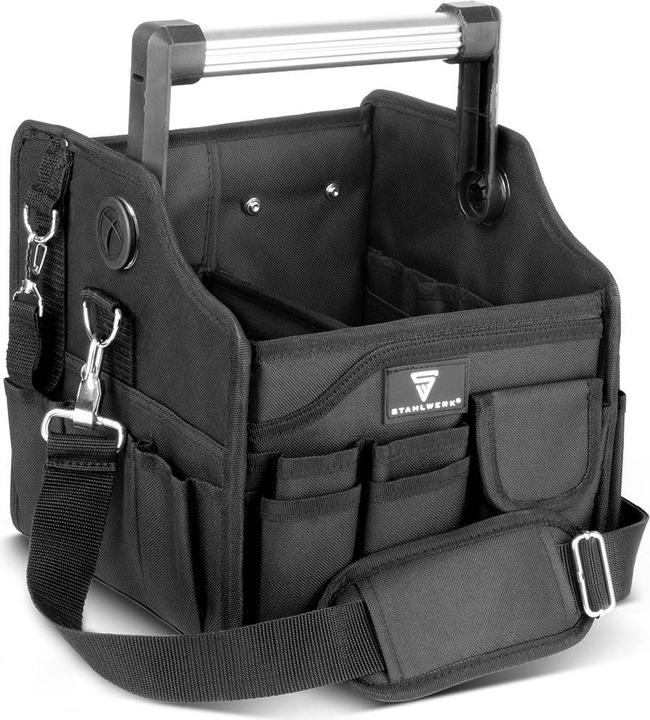 Stahlwerk Werkzeugtasche 14 Aussentaschen 2 Innenfächer robuste Elektriker-Tasche