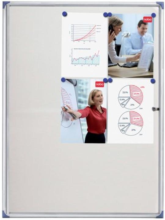 Produktbild Nobo Schaukasten extraflach mit Metallrückwand (80.50 x 112 cm)