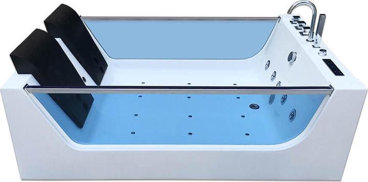 Home Deluxe Whirlpool bath with LED light therapy NAUTICA XL - 182x120cm (120 cm, 180 cm)