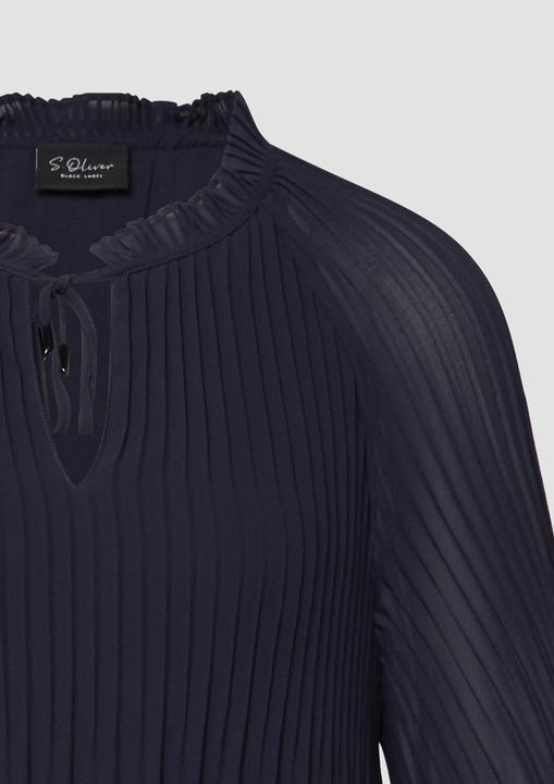 Immagine prodotto s.Oliver Bluse Festliche Chiffon-Bluse mit Plissee und Rüschen (40)