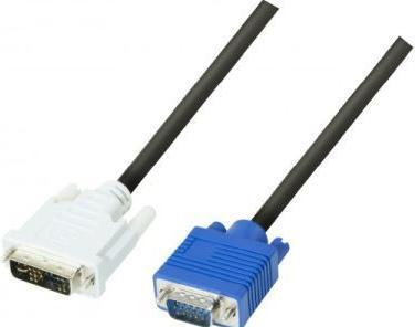Actual product image Exertis Connect DVI cable, DVI-A plug to VGA HD15 plug, 5.0 metresFor connecting DVI monitors and projectors m (5 m, DVI)
