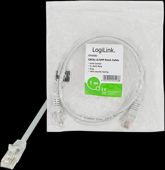 Productafbeelding LogiLink Netwerkkabel (U/UTP, CAT5e, 1 m)