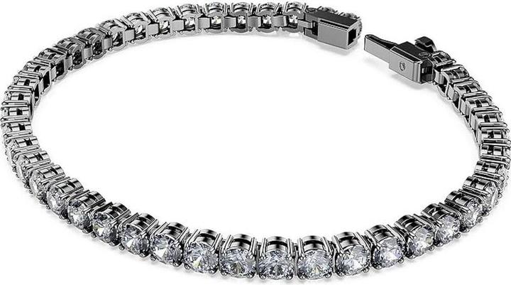 Image du produit Swarovski Matrix Tennis Bracelet Gris Rond (17.50 cm, Métal Swarovski)