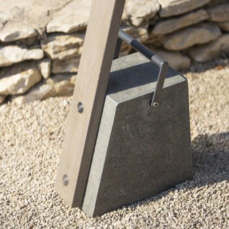 Actual product image Les Jardins Solar-Stehleuchte Skaal 220 cm Ref. TINKA69+TECK127 (500 lm)