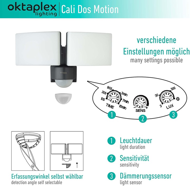 Immagine prodotto Oktaplex lighting Cali Dos Motion (3200 lm, IP65)