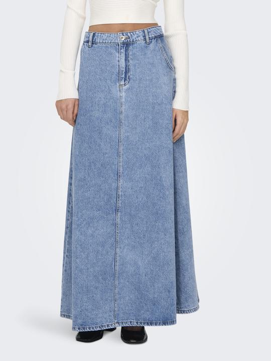 Actual product image Only Mid waist long skirt denim skirt (XS)