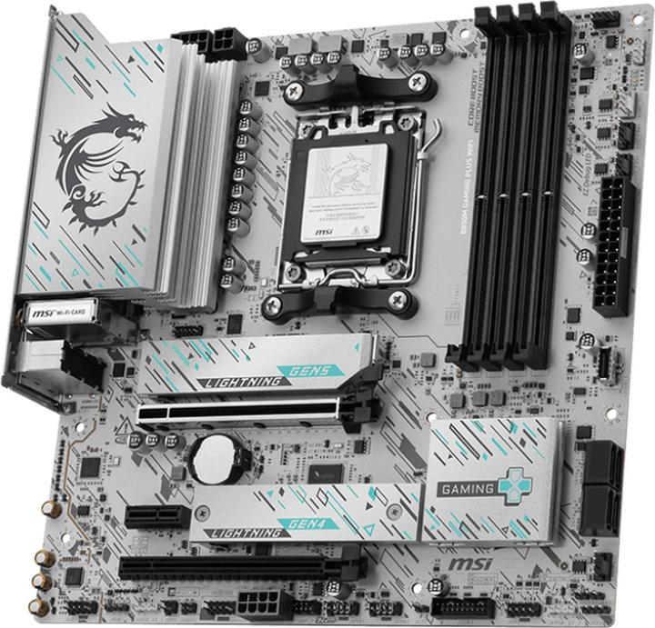 Produktbild MSI B850M GAMING PLUS WIFI (AM5, AMD B850, mATX)