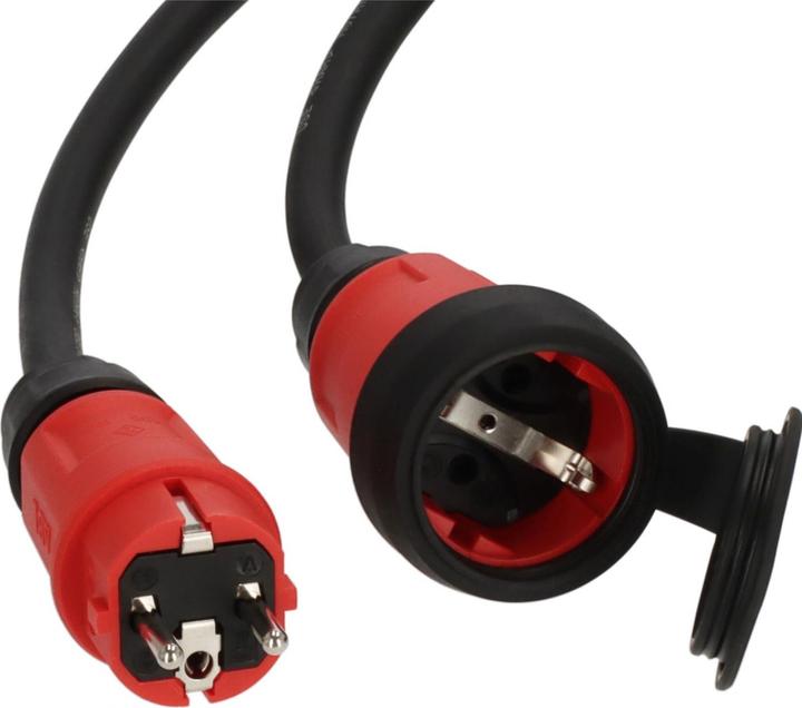 Productafbeelding Brennenstuhl 9161050110 Verlengkabel 16 A zwart, rood 5 m H07RN-F (5 m, CEE 7/3)