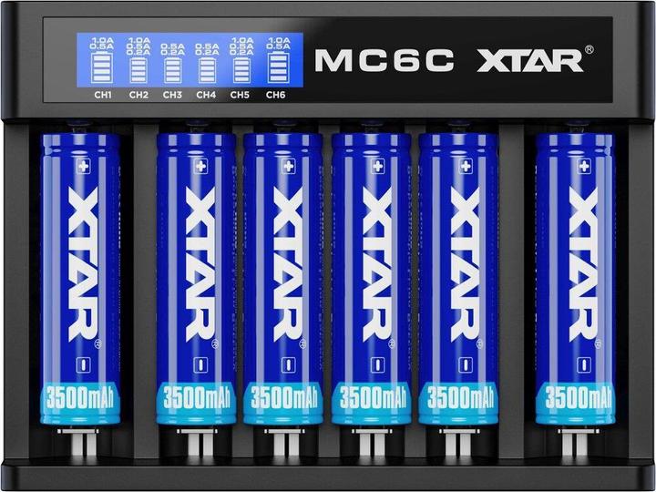 Actual product image Xtar MC6C Charger (MC6C) (AAA)
