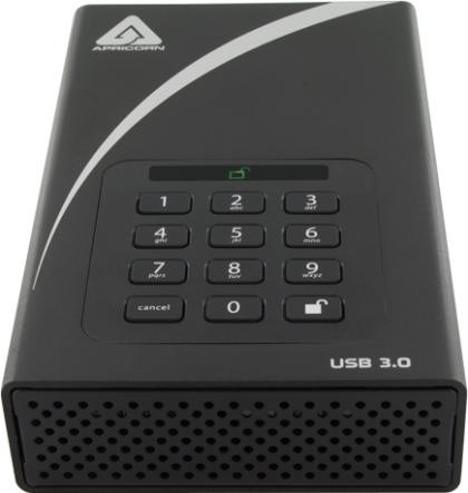 Productafbeelding Apricorn 10TB Aegis hangslot DT (10 TB)