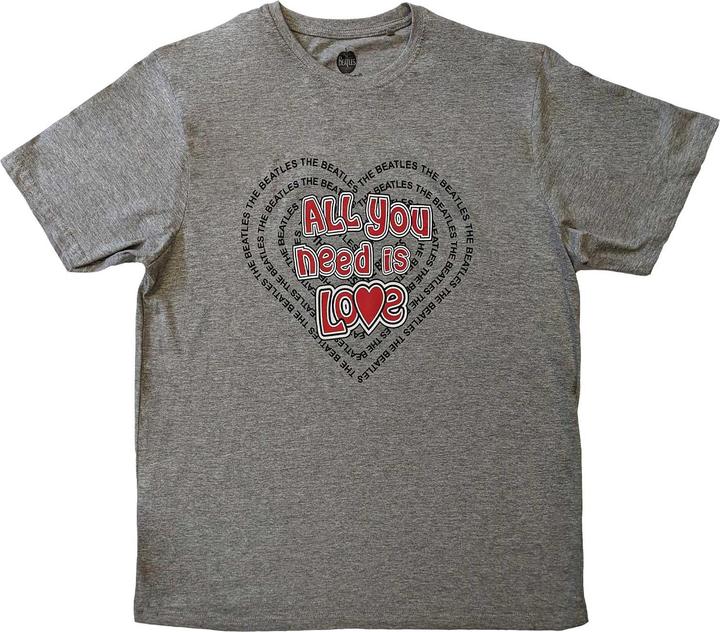 Immagine prodotto The Beatles Maglietta unisex per adulti All You Need Is Love Heart in cotone (M)