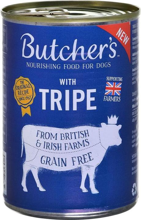 Butcher's Original Kutteln Mix Pansenpastete - Nassfutter für Hunde - 400g (Senior, 1 Stk., 400 g)