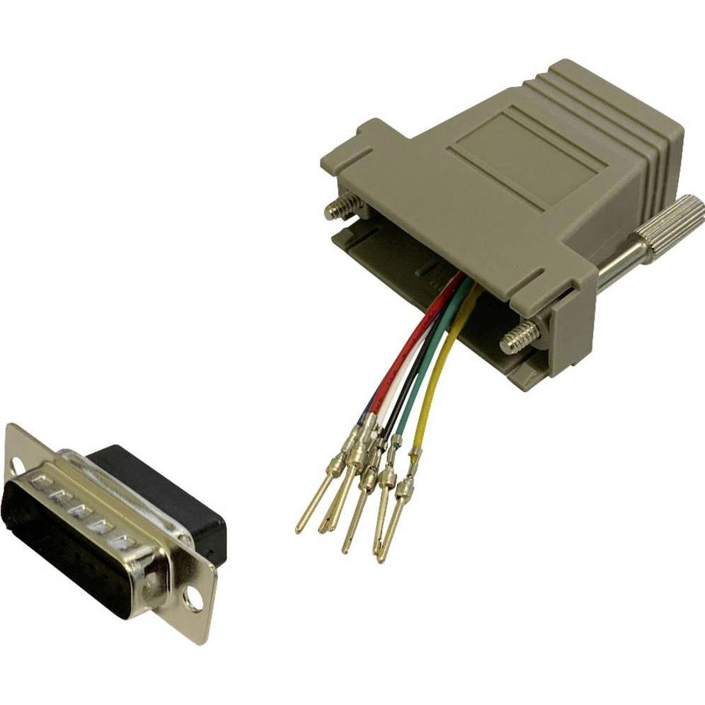 BKL Electronic 10121115 Adapter D-SUB-Stecker 15pol. - RJ12-Buchse 1 St. Single, Elektronikkabel + Stecker