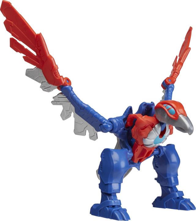 Produktbild Hasbro Mech Strike Mechasaurs, 10 cm grosse Captain America Action-Figur mit Redwing Mechasaur, Super