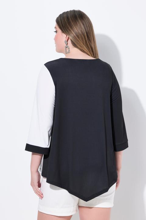 Produktbild Miamoda T-Shirt, Blütendruck, 3/4-Ärmel, Zipfelsaum (50)