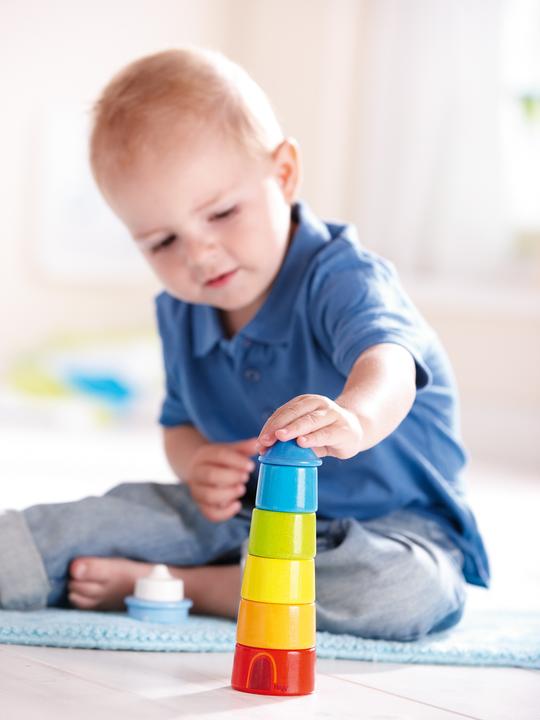 Actual product image Haba Stacking game lighthouse
