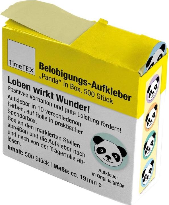 Produktbild TimeTEX TIME TEX Belobigungs-Aufkleber 62217 Panda 500 Stück