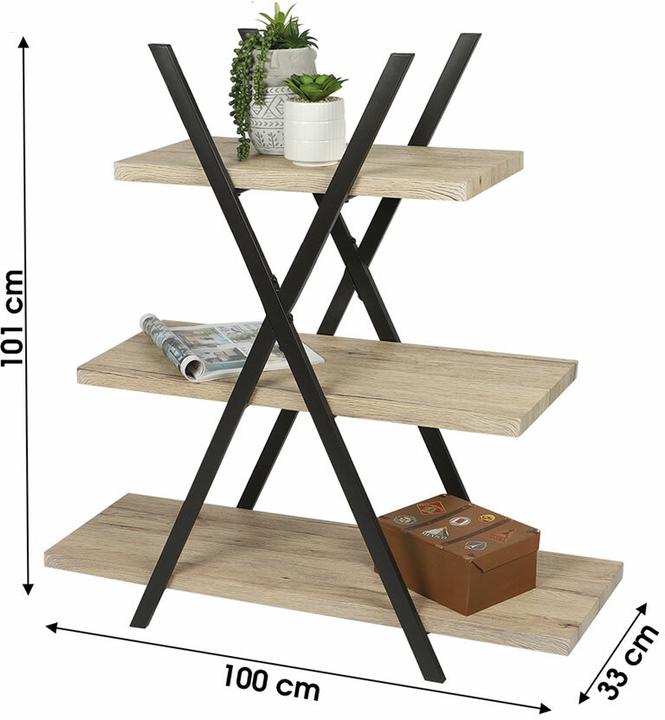 Actual product image Urban Living Pyramidenregal mit 3 Tablaren