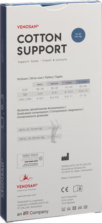 Immagine prodotto Venosan COTTON SUPPORT Socks A-D L wood (L)