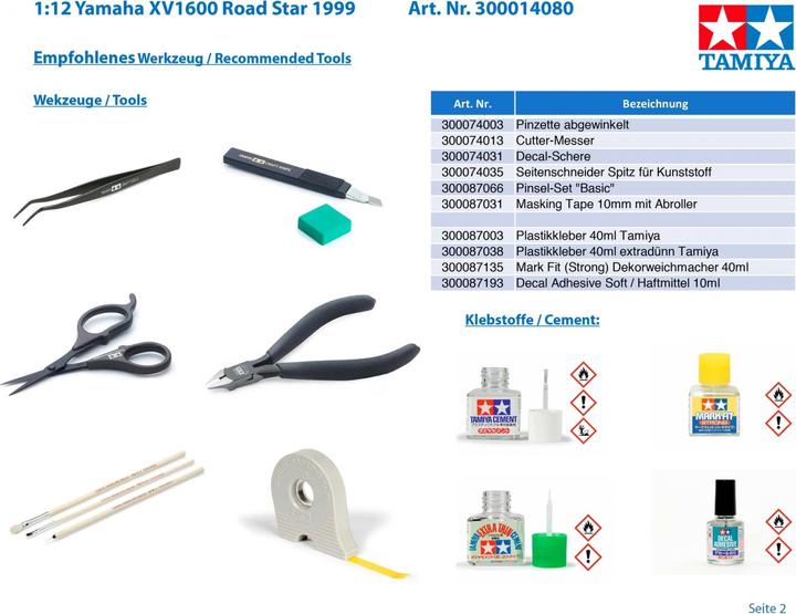 Image du produit Tamiya 1:12 Yamaha XV1600 Road Star 1999