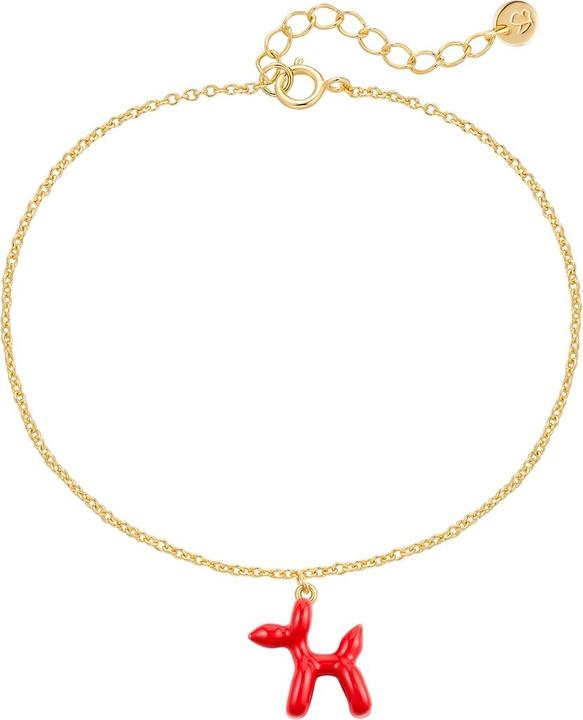 Actual product image Glanzstücke München Ladies bracelet balloon dog - 36244 (17 cm, Sterling Silver)