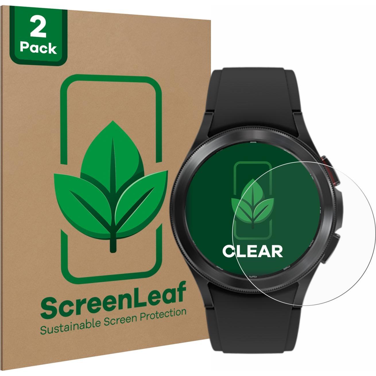 ScreenLeaf Schutzfolie nachhaltiger Displayschutz Displayschutzfolie Folie Klar Transparent, Smartwatch Schutzfolie, Tra...