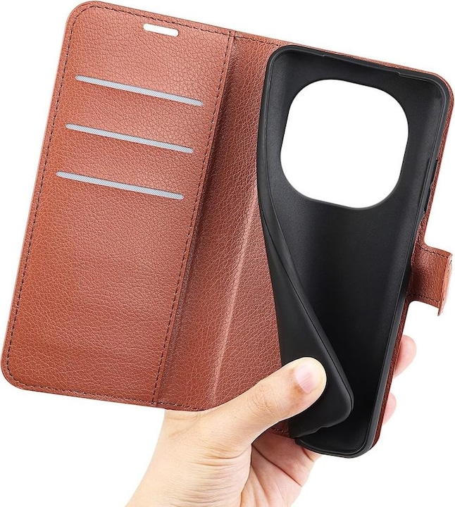 Produktbild Cover-Discount Xiaomi Redmi Note 14 Pro 5G - Leder Etui Hülle (Xiaomi Redmi Note 14 Pro 5G)