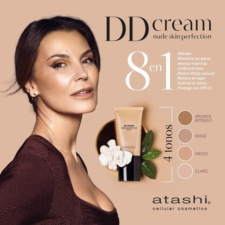 Actual product image Atashi DD Cream Nude Skin Perfection and Eye Contour Lifting Illuminating (Facial care set)