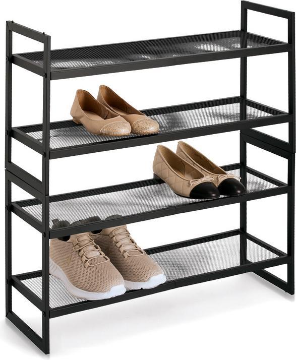 Produktbild Zeller Present Schuhregal mit 2 Ablagen Metall 70x24x36 cm