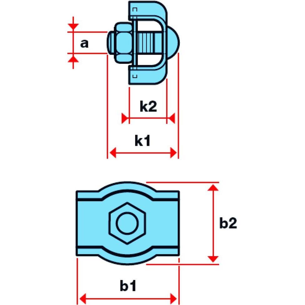 Jakob, Seil + Kette Zubehör, Drahtseilklemmen