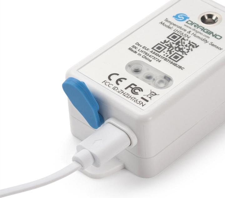 Image du produit Dragino LHT65N E3 Capteur de température et d'humidité LoRaWAN (Actionneur de chauffage)