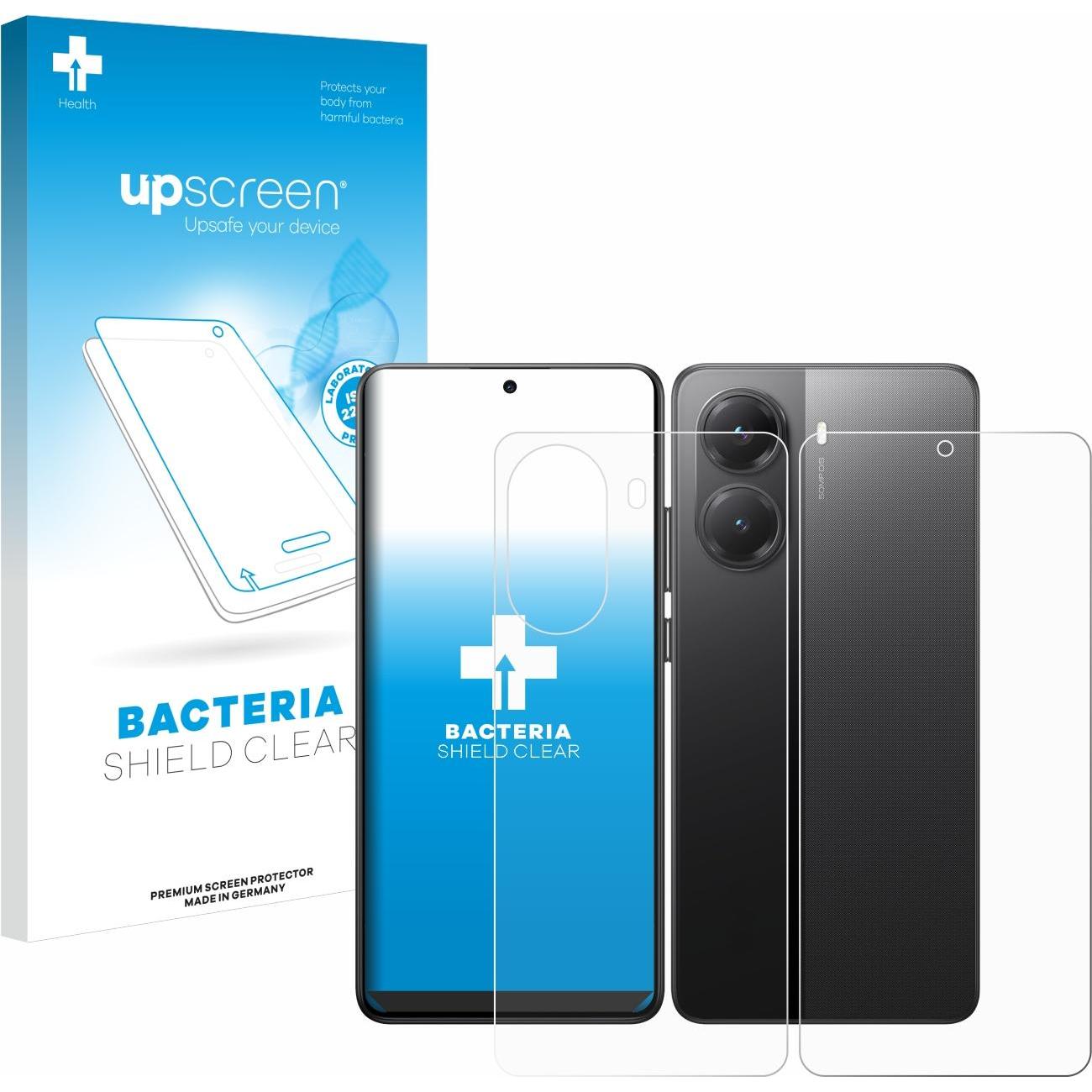 upscreen Schutzfolie Displayschutz Displayschutzfolie Folie Klar antibakteriell (1 Stück, Oppo AX7 Pro), Smartphone Schu...