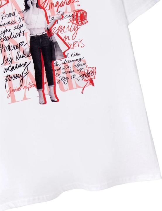 Immagine prodotto Emily In Paris Maglietta donna/donna Mono Typography a maniche corte (38)