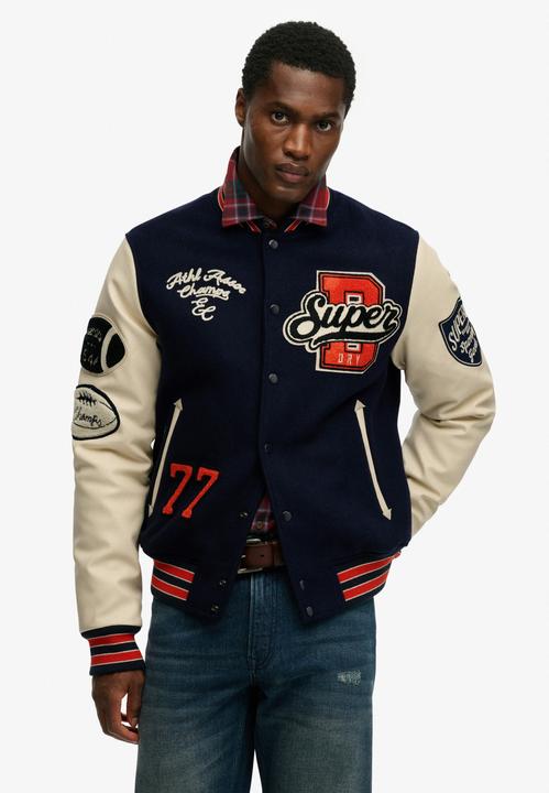 Actual product image Superdry College Patched Varsity Jacket (XL)