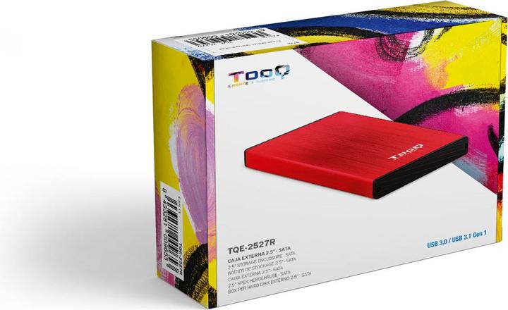 Productafbeelding Tooq Technology TQE-2527R HDD-behuizing voor opslagschijven Zwart (2.5")