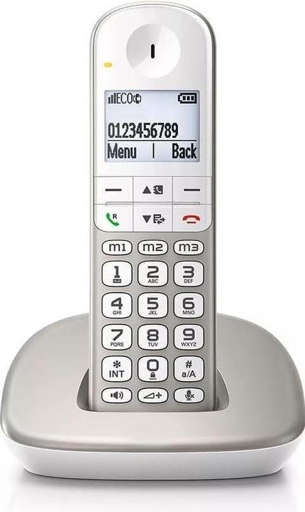 Image du produit Prendeluz Cordless phone with large display and buttons handsfree white