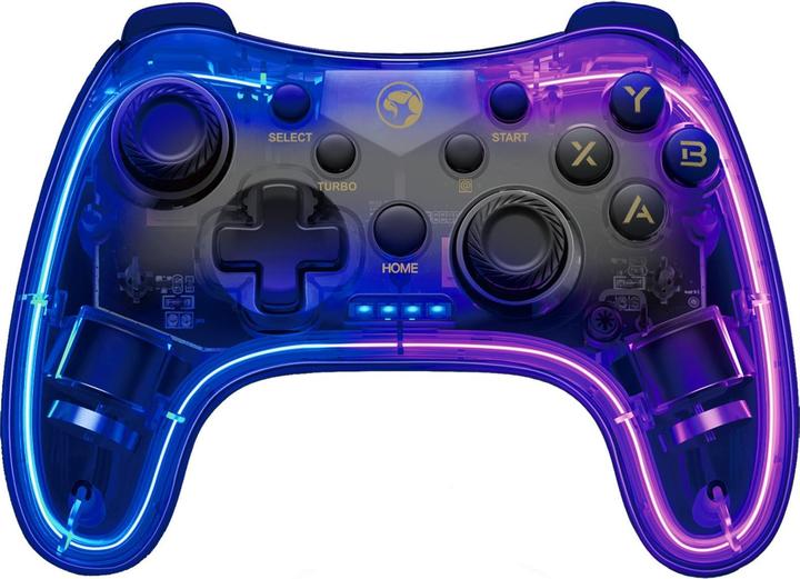 Produktbild Marvo GHOST 40 transparent / Kabelloser Gamecontroller / für PC / PS3/4 / Android iOS / RGB (iOS, Playstation Classic, PC, Android)