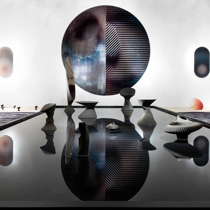 Produktbild Moooi Trichroic Round Teppich (250 cm)