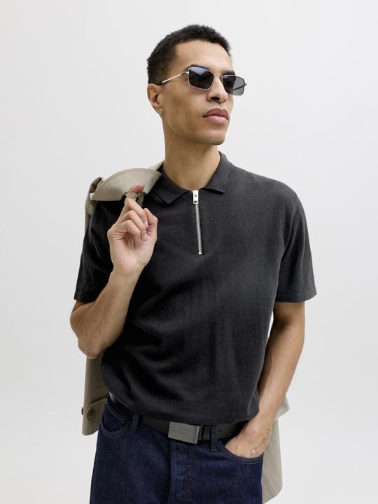 Produktbild Jack & Jones Jjeemil Knit Zip Polo Ss Sn (M)